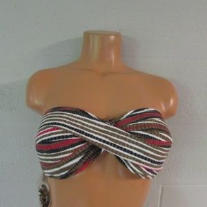 Tommy Bahama Twist Bandeau Swim Top M